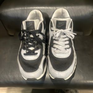 Size 11, Nike AirMax, black, grey and white. Still in very good shape.